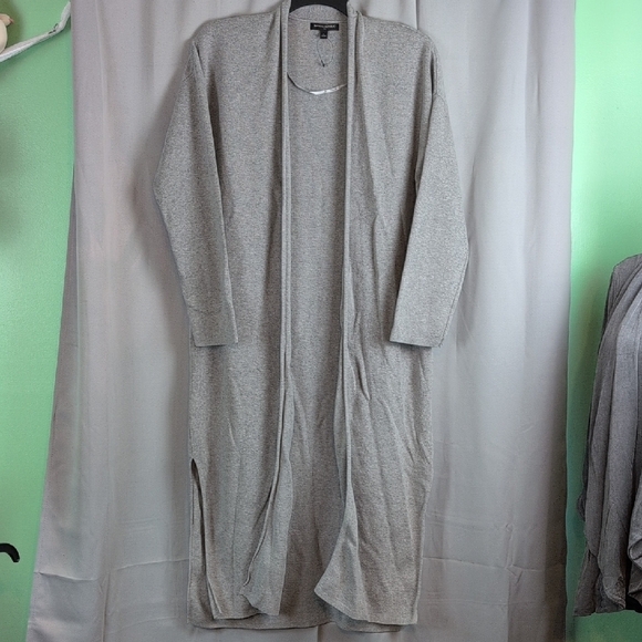 Banana Republic Light Gray Women's Extra Long Cardigan. Nwot - Picture 3 of 6